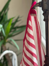 Torchon de cuisine rouge et blanc